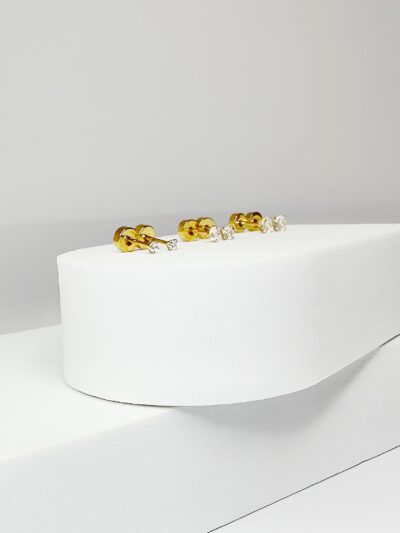 Zirconia Flat Back Studs (3 sizes)