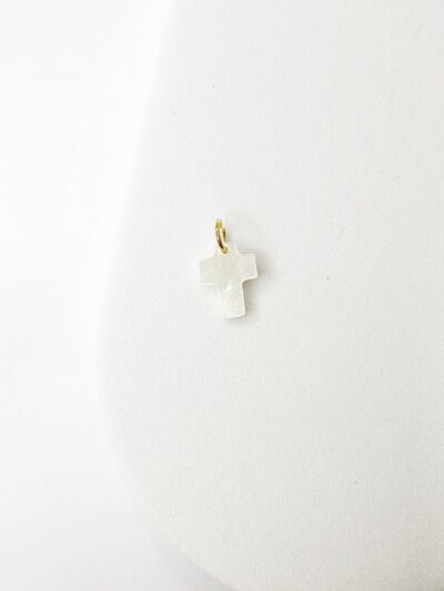 Ivory Cross Charm