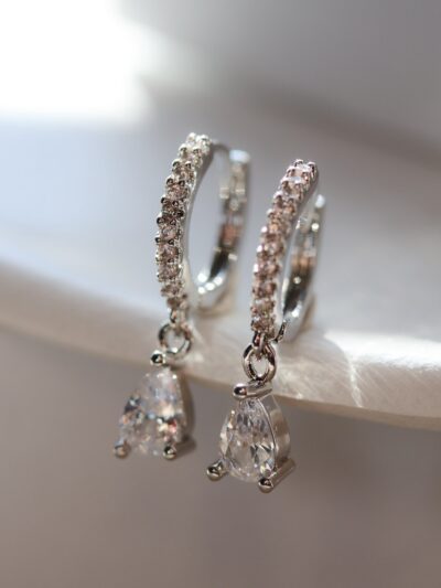 Mon Amor Earrings - Silver