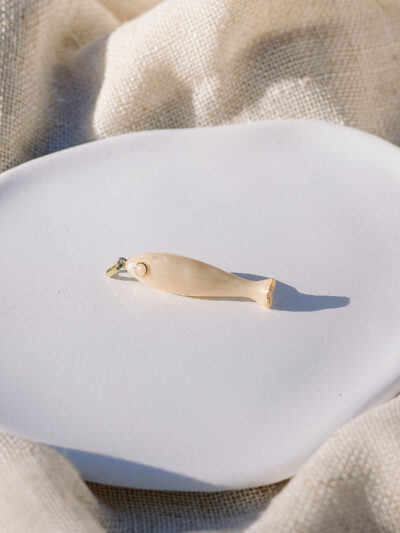 Opal Fish Charm