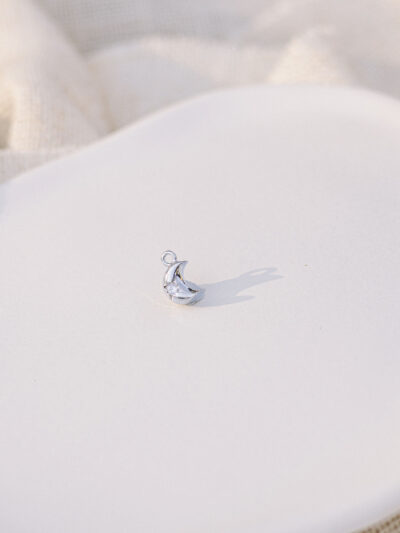 Baby Moon Charm Silver